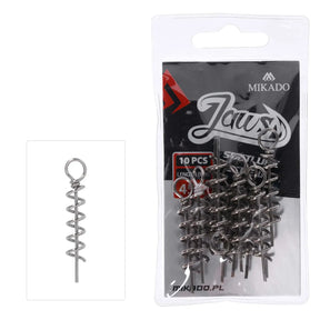 Mikado Jaws Soft Lure Screw 10pk