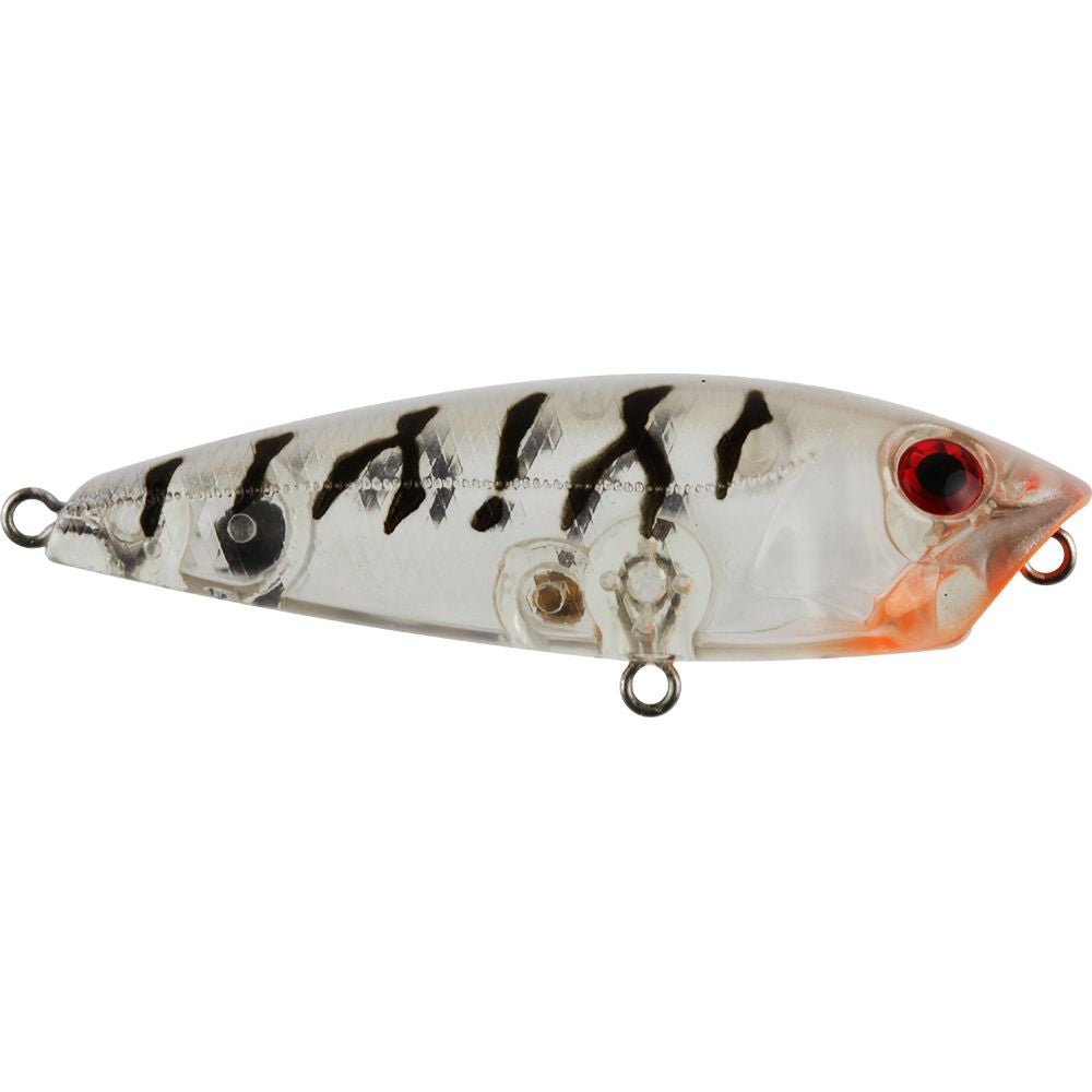 Atomic Hardz Pop 50mm Popper Lure Ghost Pearl Tiger