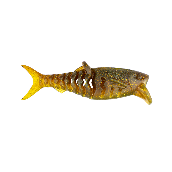 Rapala Crush City Infiltrator 3in Soft Plastic Lure Gold Fleck Motor Oil UV