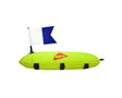 Ocean Hunter Inflatable Float With Line & Flag Yellow