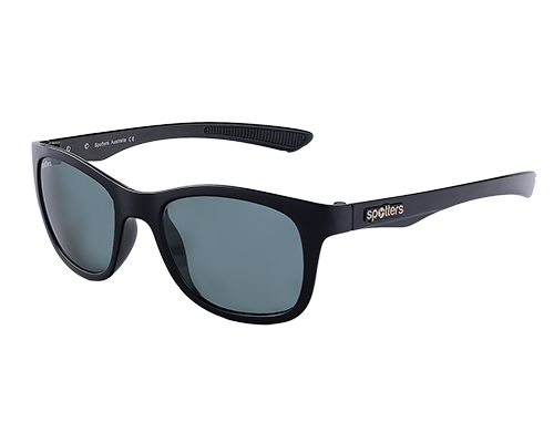 Spotters Jade Polarised Sunglasses Gloss Black - Carbon