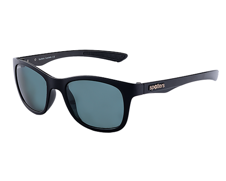 Spotters Jade Polarised Sunglasses Gloss Black - Carbon
