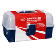 Jarvis Walker Tackle Box Kit 3 Tray 500Pce Blue/Clear