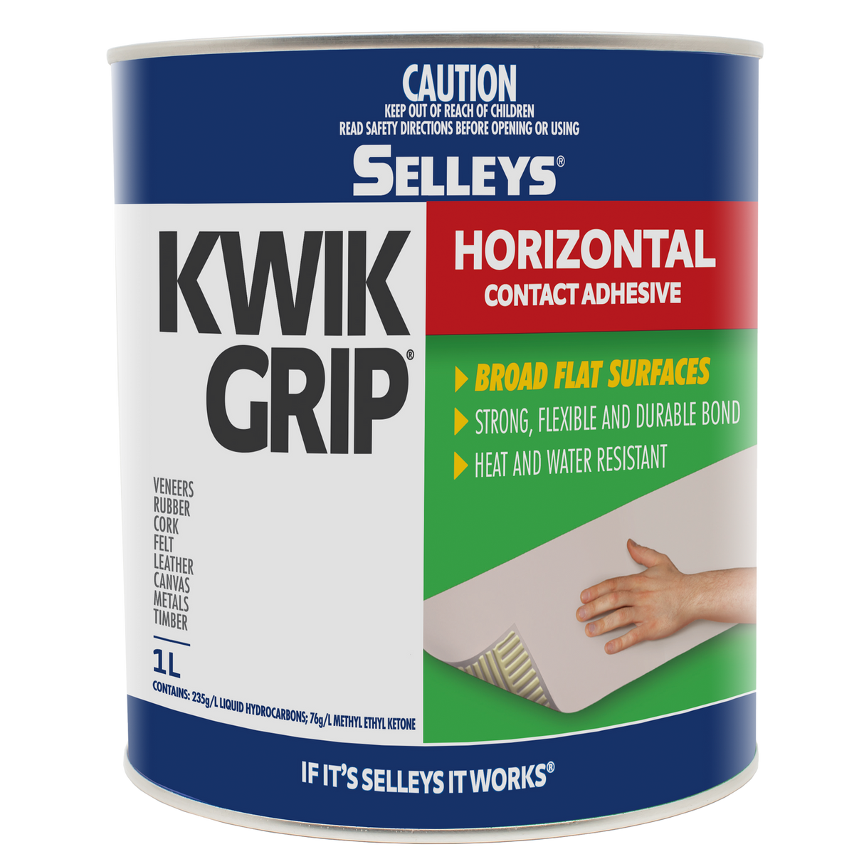 Selleys Kwik Grip Horizontal Contact Adhesive 1L
