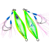 Oceans Legacy Roven 15g Metal Jig Lure Lime Green Glow