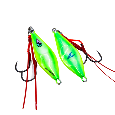 Oceans Legacy Roven 6g Metal Jig Lure Lime Green Glow