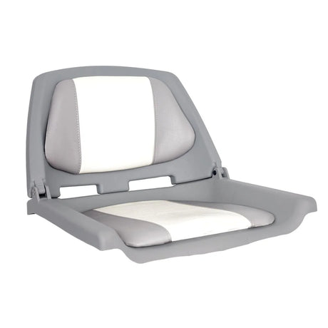 Oceansouth Fisherman Padded Folding Boat Seat Grey/White