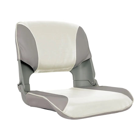 Oceansouth Skipper Folding Upholstered Boat Seat Grey/White