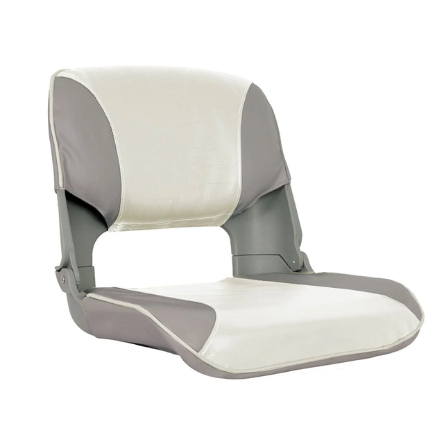 Oceansouth Skipper Folding Upholstered Boat Seat Grey/White