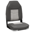 Oceansouth High Back Deluxe Folding Boat Seat Grey/Charcoal