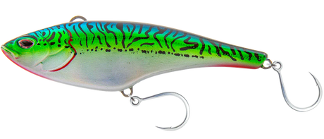 Nomad Madmacs Sinking 130mm Hard Body Lure Silver Green Mackerel