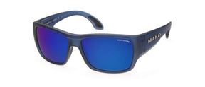 Mako Covert 9596 Polarised Sunglasses M60G1HR6 Matte Black - Brown Blue Mirror