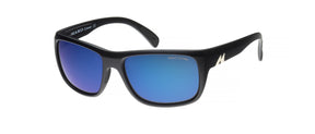 Mako Apex 9601 Polarised Sunglasses M01G1HR6 Matte Black - Brown Blue Mirror