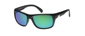Mako Apex 9601 Polarised Sunglasses M01G2H5 Rose Matte Black - Rose Green Mirror