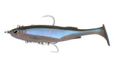 Nomad Live Ops Pre-Rigged Maniax 8in Soft Plastic Swimbait Lure Pearl Shimmer