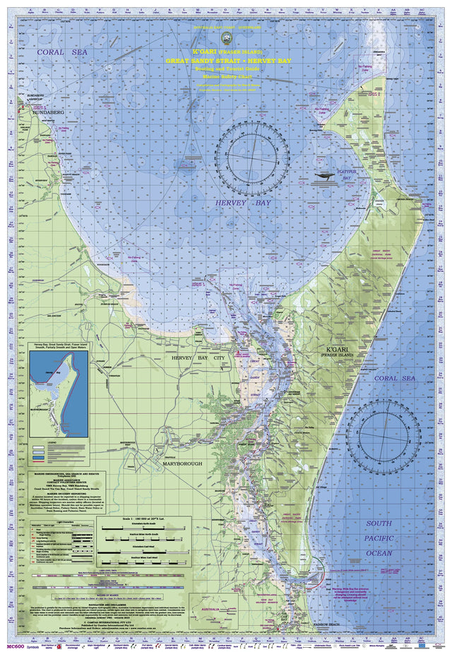 Camtas Fraser Island And Great Sandy Straits Marine Safety Chart