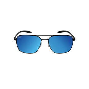 Oxide Mercury Polarised Sunglasses Matt Black - Blue Mirror