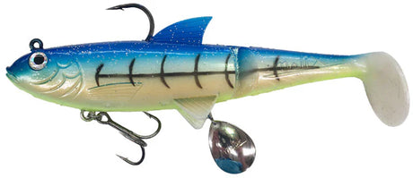 Molix Shad 140mm Soft Plastic Swimbait Lure Bone Blue Back