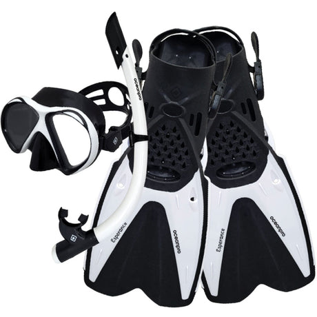 Ocean Pro Esperance Mask Snorkel Fin Set White