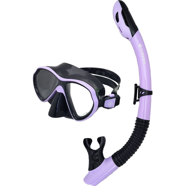 Ocean Pro Jurien Junior Mask & Snorkel Set Lilac/Black