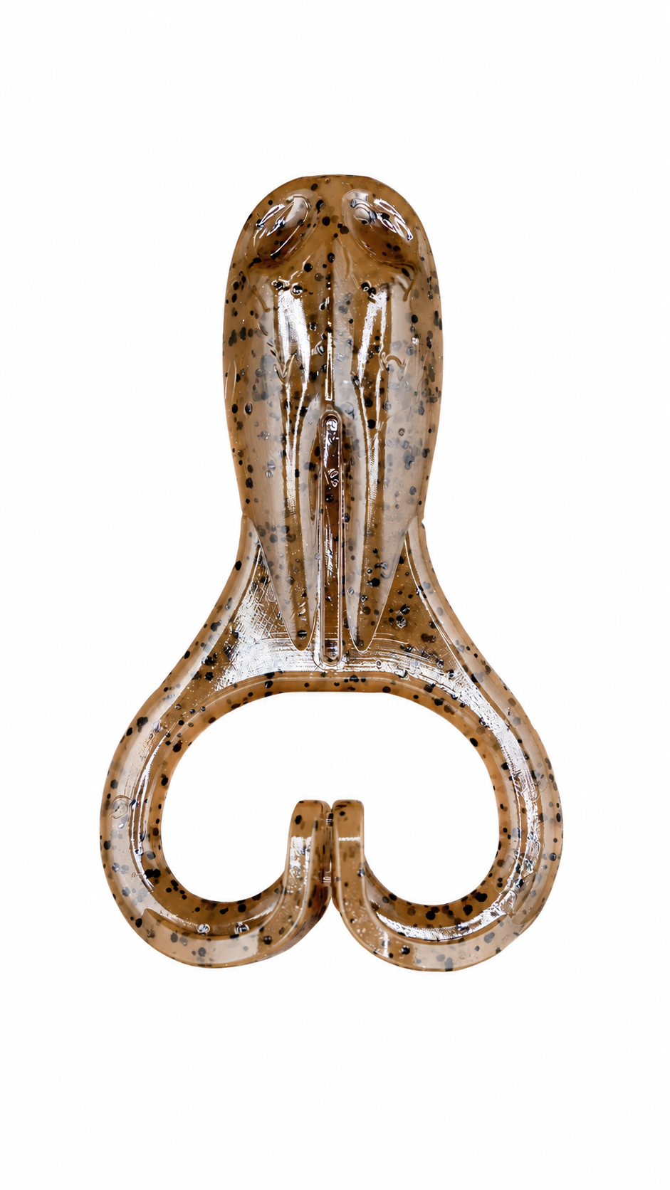 Mintoss Skip Frog 4in Soft Plastic Topwater Lure Choc Chip