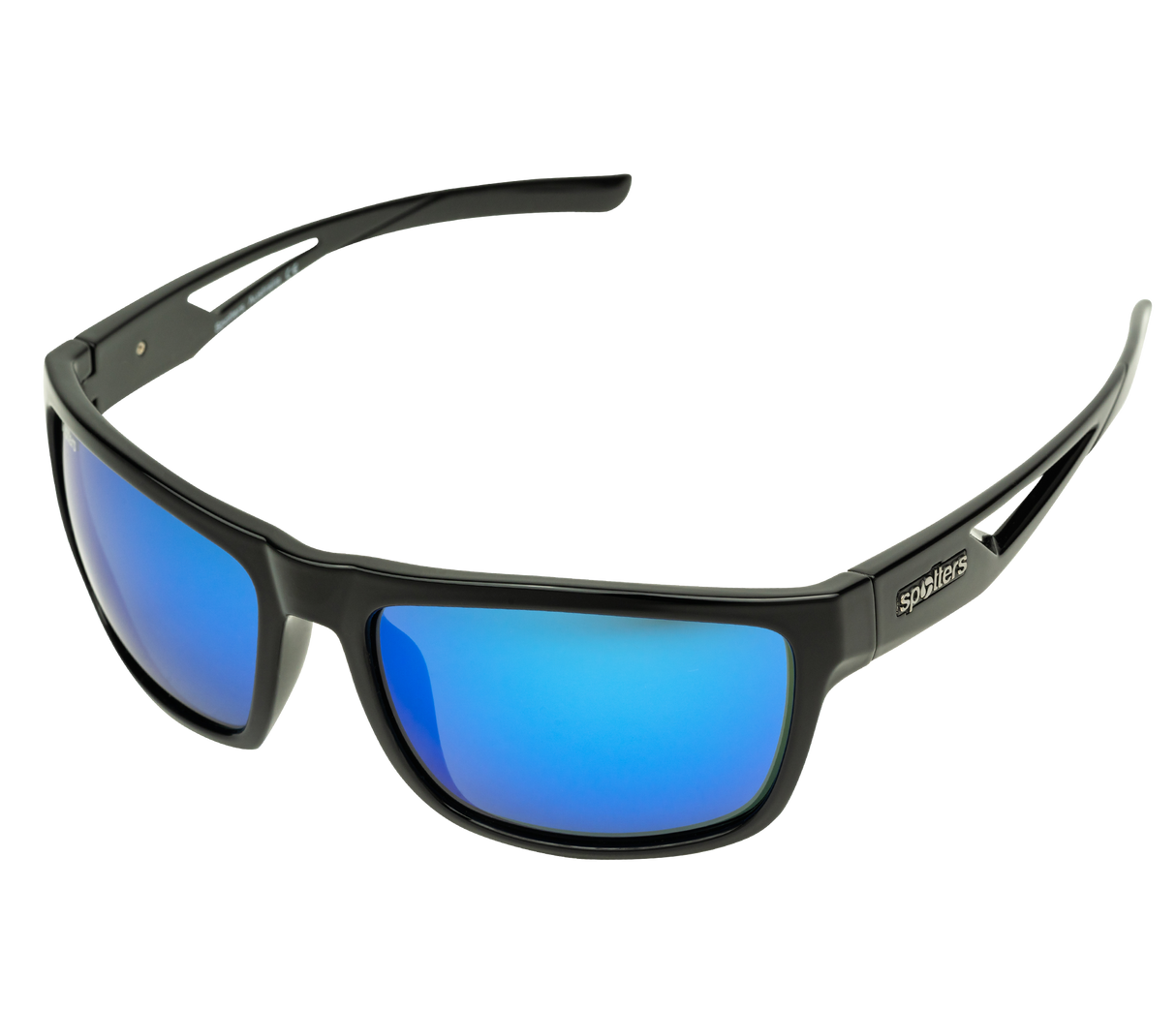 Spotters Morph Polarised Sunglasses Gloss Black - Ice Blue