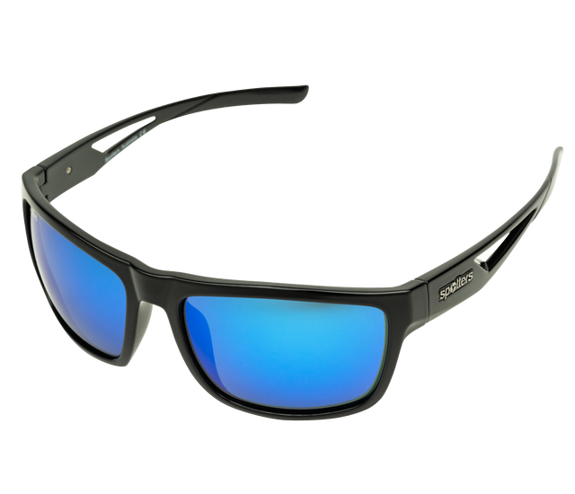 Spotters Morph Polarised Sunglasses Gloss Black - Ice Blue