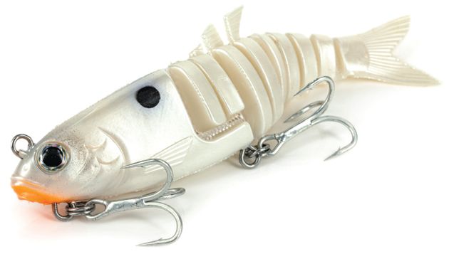 Molix Swim Shad 115mm Soft Plastic Swimbait Lure Aussie Pearl White