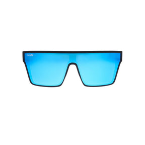 Oxide Nova Polarised Sunglasses Matt Black - Blue Mirror