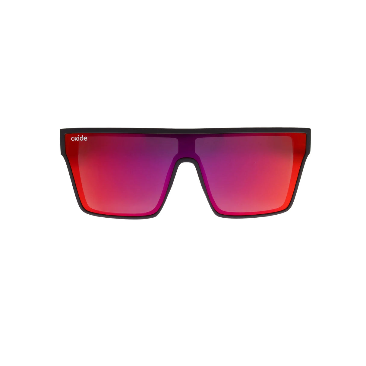 Oxide Nova Polarised Sunglasses Matt Black - Red Mirror