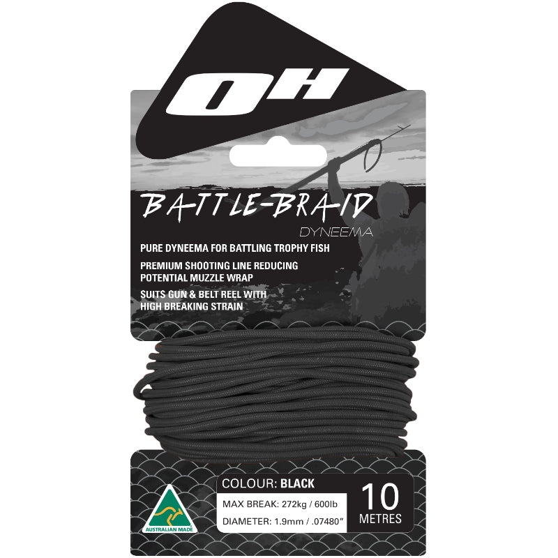 Ocean Hunter Battle-Braid Dyneema 1.9mm 10m Black