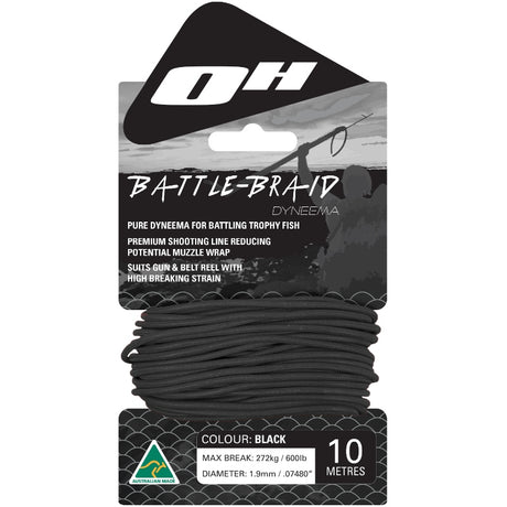 Ocean Hunter Battle-Braid Dyneema 1.9mm 10m Black