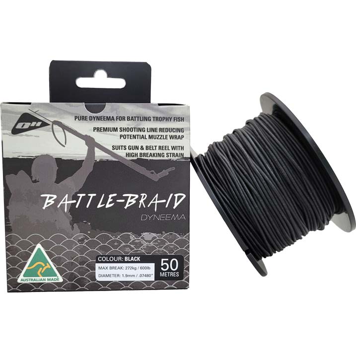 Ocean Hunter Battle-Braid Dyneema 1.9mm 50m Black