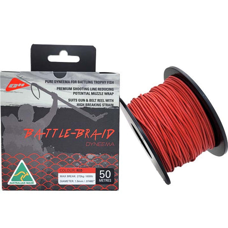 Ocean Hunter Battle-Braid Dyneema 1.9mm 50m Red