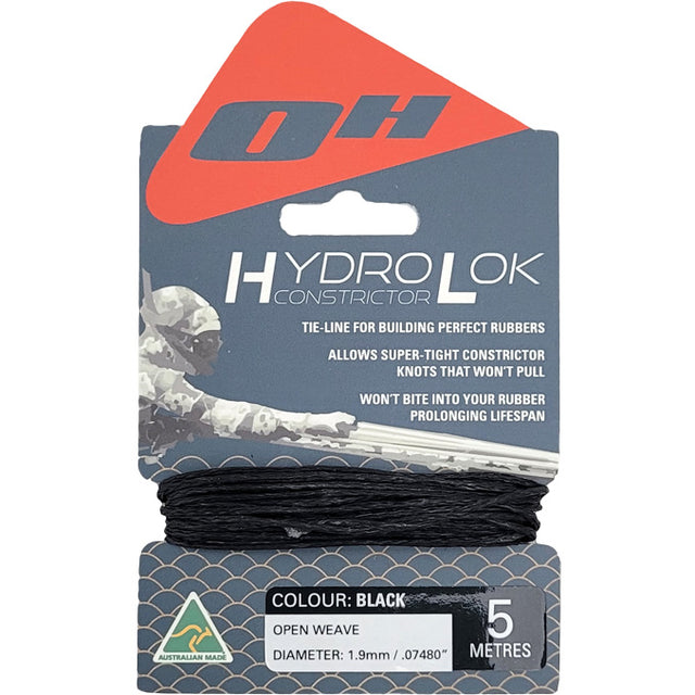 Ocean Hunter HydroLok Constrictor Line 1.9mm 5m Black