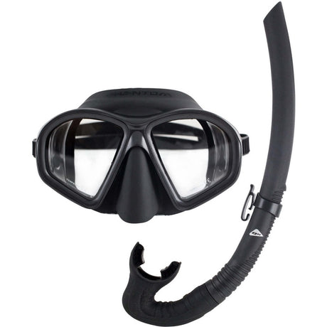 Ocean Hunter Phantom Mask & Snorkel Set Black