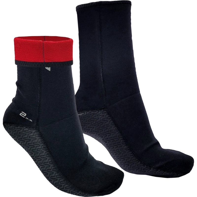 Ocean Hunter Plush 2mm Fin Socks Black