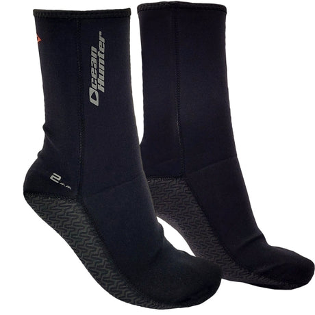 Ocean Hunter Plush 2mm Fin Socks Black