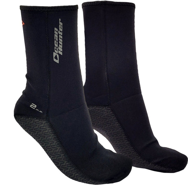 Ocean Hunter Plush 2mm Fin Socks Black