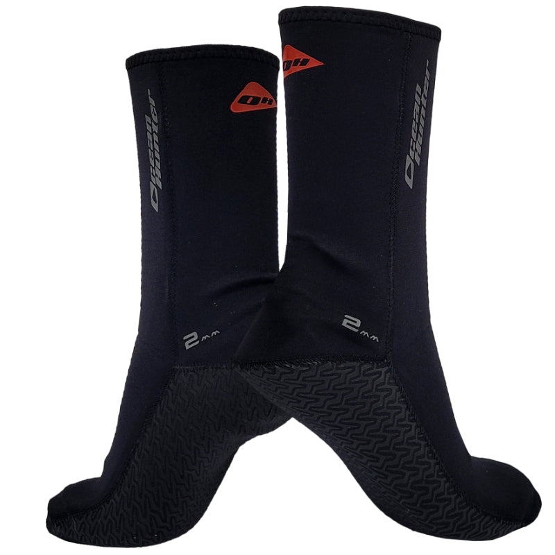 Ocean Hunter Plush 2mm Fin Socks Black