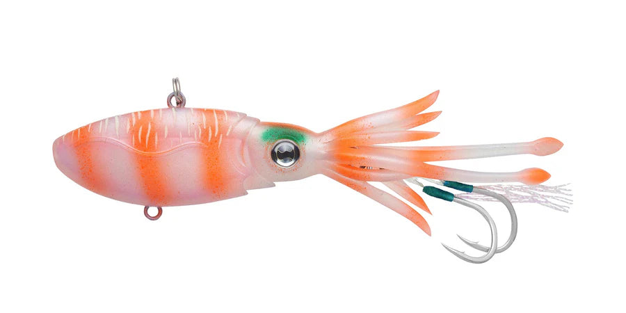 Nomad Squidtrex 95mm 32g Soft Vibe Lure Orange Tiger