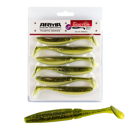 Arma GP Doctor 105mm Soft Plastic Lure Olive Green