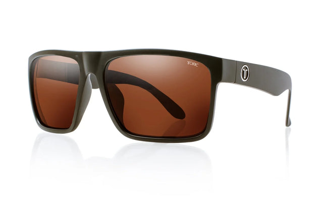Tonic Outback Polarised Sunglasses Matte Black - Copper Photochromic