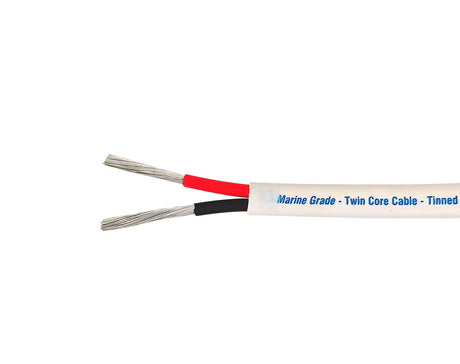 Qualelec Twin Core Sheathed Tinned Electrical Cable 3mm Cut Per 100mm