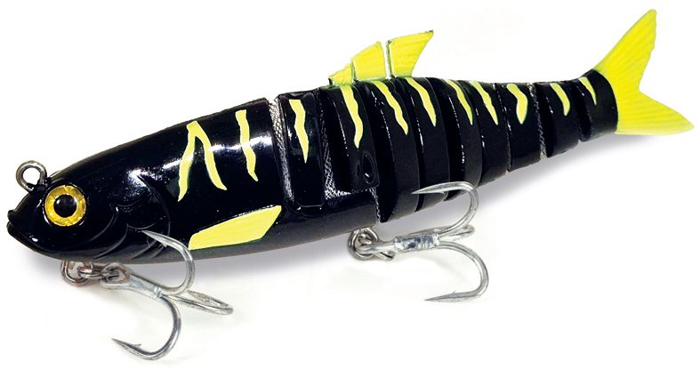 Molix Swim Shad 150mm Soft Plastic Swimbait Lure Black Chart Tiger