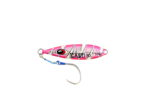 Cast On The Drop 60g Metal Jig Lure Pink Flash