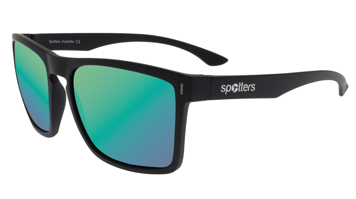 Spotters Phantom Polarised Sunglasses Matt Black - Helix