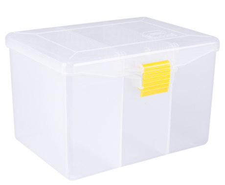 Plano ProLatch Spinnerbait Organiser Tackle Box Clear/Yellow