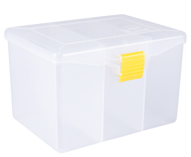 Plano ProLatch Spinnerbait Organiser Tackle Box Clear/Yellow
