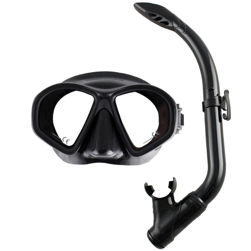 Ocean Hunter Phantom Youth Mask & Snorkel Set Black